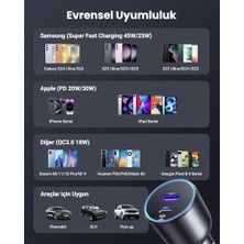 Fantastik Store 63W 2 Portlu Araç Içi Şarj Cihazı Çakmaklık Adaptörü, 35023