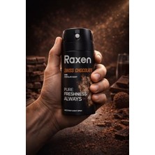 Fantastik Store Raxen Erkek Deodorant Spreyi - Chocolate Serisi - 150ML - Etkili Ter Kokusu Önleyici - Alüminyumsuz ve Leke Bırakmayan Formül - Gün Boyu Ferahlık Veren Erkek Vücut Spreyi