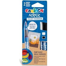 Fantastik Store Akrilik Paint Marker Su Bazli Fırça Uçlu 2'li