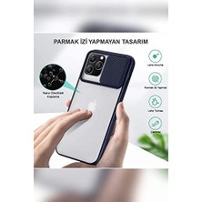 Fantastik Store Apple iPhone 13 ile Uyumlu Kapak Lensi Açılır Kapanır Kamera Korumalı Kılıf - Siyah