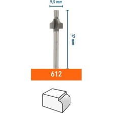 Fantastik Store 612 Ahşapta Dekoratif Köşeli Yuvarlatma Freze Ucu 9,5 mm