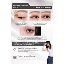 Fantastik Store Yumuşak Dokulu, Dökülme Yapmayan Mat Tekli Göz Farı Modern Shadow (106 Forever Peach)