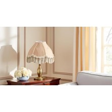 Fantastik Store Aspen Creative 55001, Bell Uno Abajur, Yulaf Ezmesi, 4" Üst x 10" Alt x 7" Eğimli Yükseklik, Slip Uno 33MM