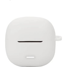 Fantastik Store Xiaomi Redmi Buds 8 Lite Ile Uyumlu Kancalı Renkli Silikon Kılıf (Beyaz)