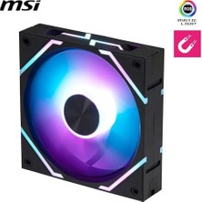 Fantastik Store Msı Mpg EZ120 Argb Manyetik Daisy-Chain 120MM Argb Kasa Fanı, Siyah, Patentli Manyetik Bağlantı Bloğu