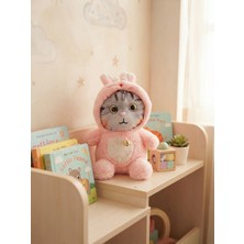 Znb Toys Peluş Şapkalı Kedi 30 cm -Pembe