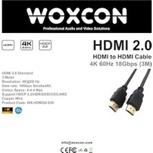 Fantastik Store HDMI Kablo 4K 60Hz 18G Hdcp2.2 Arc Dolby Desteği HDMI 2.0 Versiyon (3 Metre)