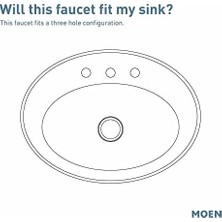 Fantastik Store Moen T6805BL Dartmoor Iki Kollu Geniş Banyo Musluğu, Valf Gerekli, Mat Siyah