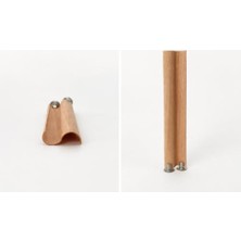 Fantastik Store 8 Adet Zig Zag Ahşap Fitil ve Metal Sehpa - 10 cm Uzunluk, 3 cm Genişlik, Mum Yapımı Için Dekoratif Ahşap Fitil Seti
