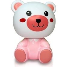 Fantastik Store Gece Lambası Çocuklar Için Renkli Eğlenceli Karakter Aydınlatma Çocuk Odası Yatak Odası Kitap Okuma Işığı Dekoratif Lambatavşan Ayıcık (No2)