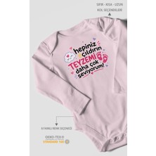 Morivo Kids Teyzeye Özel Uzun Kollu Bebek Body %100 Pamuk