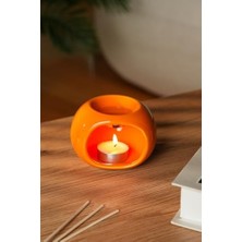 Fantastik Store Love Bundles Sphereglow Turuncu Seramik Buhurdanlık – Sunset Orange Turuncu