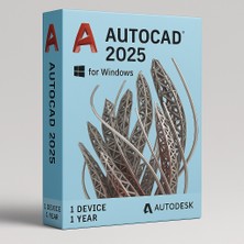 Autodesk AutoCAD 2025 - Pc - 1 Yıl Lisans Full Sürüm