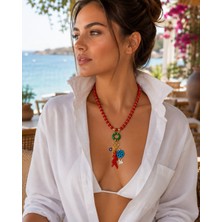 Sinem Şanlı Atelier Begonya Şans ve Bereket Tasarım Kolye