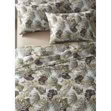 Fantastik Store Tropikal Çift Kişilik Nevresim Takımı 200X220 cm 4 Parça 1 Adet Nevresim 1 Adet Çarşaf 2 Adet Yastık Kılıfı