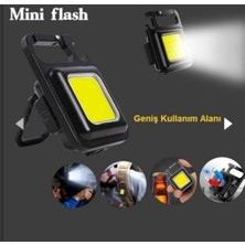 Fantastik Store Mini Manyetik LED Kamp Lambası, 30 Led, 3 Mod, Şarj Edilebilir, Anahtarlık, Oto Tamir Lambası
