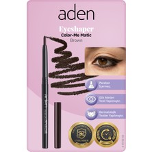Colezium Aden Color-Me Matic Eyeshaper - Asansörlü Göz Kalemi 02 Brown(Kahverengi)