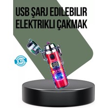 Güç Göstergeli Şarjlı Fenerli USB Elektrikli Çakmak Midastech