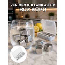 Hızlı Soğutma Özellikli Paslanmaz Metal Buz Küpü Takımı Yeni Nesil Midastech