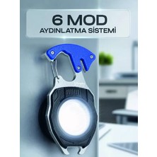 Çok Fonksiyonlu Acil Durum El Feneri Elektronik Çakmak Tornavida ve Düdük Özellikli Midastech