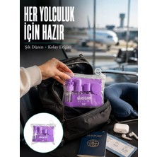 Taşınabilir 5’li Seyahat Banyo Seti Şampuanlık Sprey Krem Kutusu Yeni Nesil Midastech
