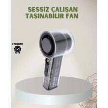 100 Kademeli Ayarlanabilir Mini Fan | Dijital Ekranlı Serinletici Midastech