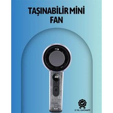 Nemere İthalat Şeffaf Kasa El Fanı | 5V 2A | 100 Kademeli Hava Akışı | Type-C Girişli Nemere Ithalat