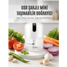 Rondo Doğrayıcı 250 ml Taşınabilir USB Şarjlı Pratik El Rondo Blender (Kopya) Midastech