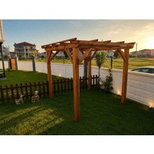 Şen Mobilya Ahşap Çardak Gölgelik 250 cm 250 cm Özel Yapım