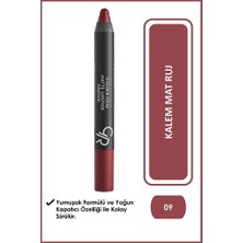 Colezium Matte Lipstick Crayon No: 09 - Besleyici Nemlendirici Mat Kalem Ruj