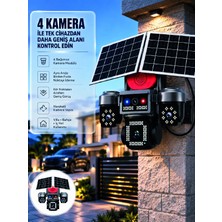 Marsilyan Sım Kart Destekli 4 Kameralı Akıllı Dış Mekan Güvenlik Kamerası