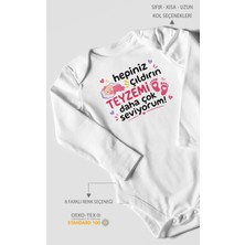 Morivo Kids Teyzeye Özel Uzun Kollu Bebek Body %100 Pamuk
