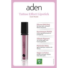 Colezium Aden Tattoo Effect Lipstick - Dövme Etkili Likit Ruj Cool Nude(Soğuk Gül Kurusu)