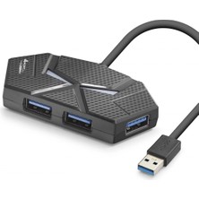 Marsilyan USB 3.0 Hub Rgb 4 Port 5 Gbps 1.2 M HDX7050