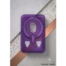 Tekno Tarz 58 Magsafe Kartlık Şeffaf Manyetik Cüzdan