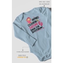 Morivo Kids Dayıya Özel Uzun Kollu Bebek Body %100 Pamuk