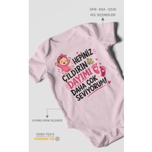Morivo Kids Dayıya Özel Kısa Kollu Bebek Body %100 Pamuk
