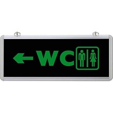 AyrStore Selda Bay-Bayan Wc Tuvalet Yönlendirme Ledli Şarjlı Armatür SG012