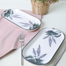 AyrStore Keramika Çiçek Bahçesi Noyan Kayık Tabak 28 cm 2 Adet 18939