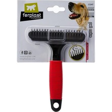 AyrStore Ferplast Gro 5872 Köpekler Için Tırmık Tarağı, Döner, Yuvarlak Dişler, Orta ve Uzun Tüylü