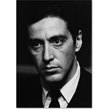 AyrStore Cakatablo Ahşap Tablo The Godfather Al Pacino Siyah Beyaz