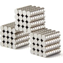 AyrStore Dünya Magnet 200 Adet 6mm x 2mm Yuvarlak Güçlü Neodyum Mıknatıs Magnet