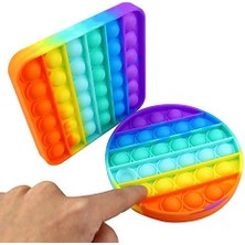 AyrStore Fuqıang 2parça Push Pop Bubble Sensory Fidget Toys,pop It Toy, Push Pop Pop Kabarcık Duyusal Kıp�