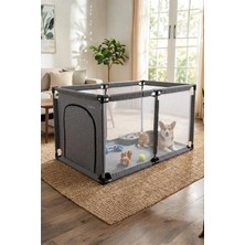AyrStore Reyo Brave Paws Köpek Oyun Evi, Kedi Köpek Doğum Evi, Köpek Çiti 70X110 cm