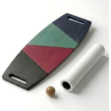 AyrStore Denge Tahtası Balance Board Çift Fonksiyonlu Gym Board Rocket Board 73 x 31 cm Mavi-Siyah-Yeşil-