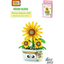 AyrStore Loz Micro Block Serisi Çiçek Buketi 320 Parça Oyuncak Yapım Seti FFLZ-8840