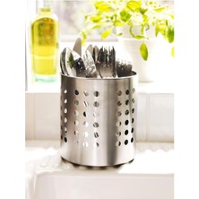 AyrStore Ikea Çatal Bıçaklık, Paslanmaz Çelik, 13,5 cm Yükseklik, 12 cm Çap