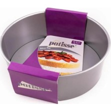 AyrStore Tinky Winky Patisse Yüksek Yuvarlak Tabanı Çıkan Kek Pasta Kalıbı Siyah