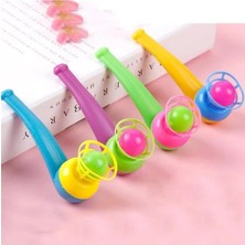 AyrStore 4 Adet Top Üfleme Pipo Şeklinde Nefes Ekzersizi Eğlenceli Hediyelik Parti Sürpriz 4 Adet