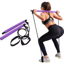 AyrStore Leyaton Squat Pilates Studio Egzersiz Çubuğu Squat Pilates Barı Çok Renkli Tek Ebat